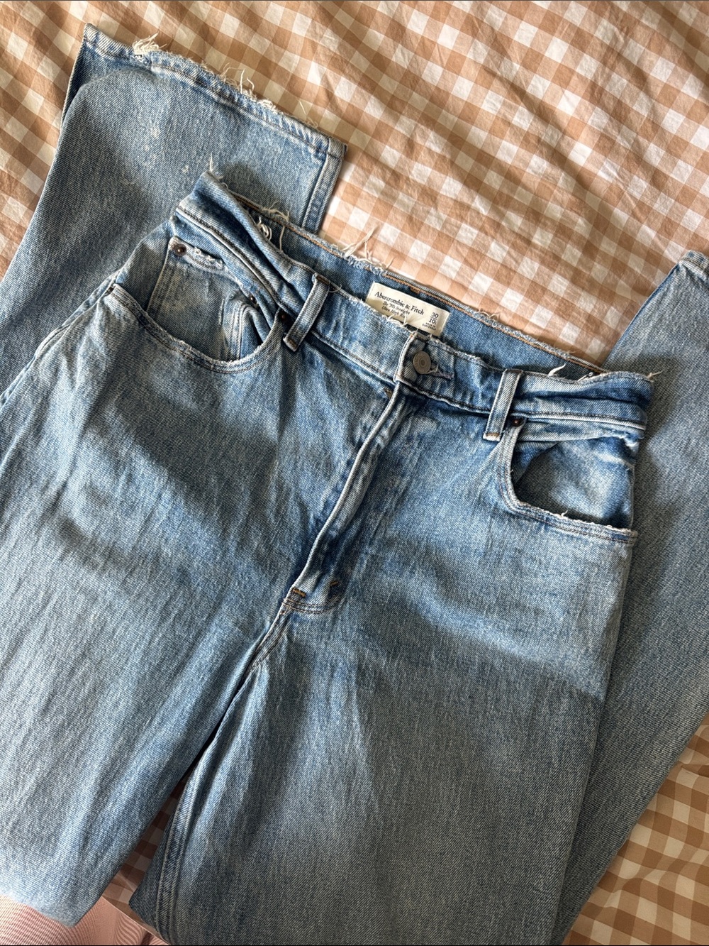 Abercrombie & Fitch Light Blue Ultra High Rise Jeans